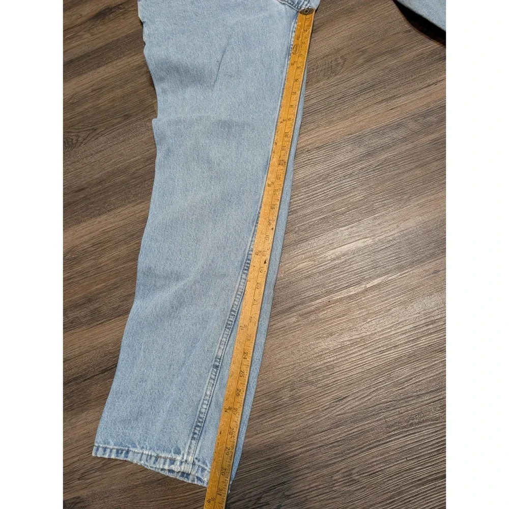 Levi's 505‎ Regular Fit Jeans W36 L32 Light Wash Denim Mens Pants